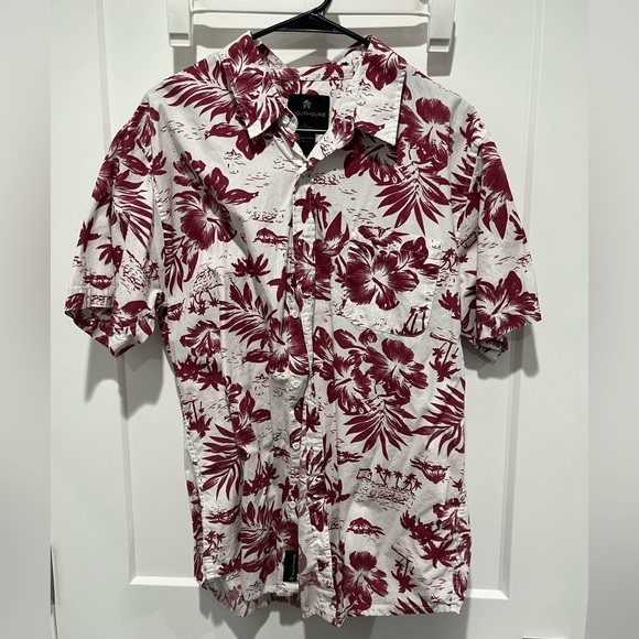 Stouthouse Hawaiian Button Up - Picture 1 of 3